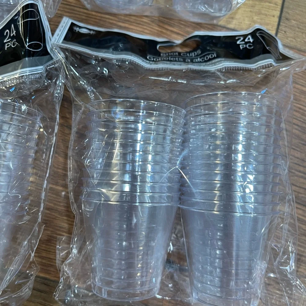 4 Packs of Disposable Shot Glasses